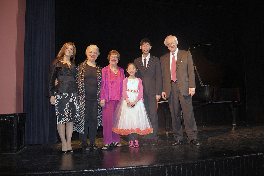 YEVGENY MOROZOV PIANO STUDIO, NEW JERSEY.  "You Got Rhythm" Festival and Competition. Prize winners and piano jury members. First Prize Winner Jennifer Liu, piano student of YEVGENY MOROZOV.