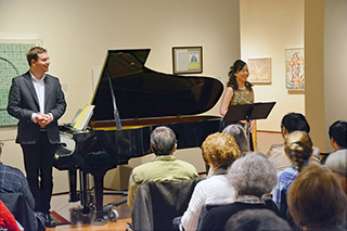  Concert series at the The Zimmerli Art Museum: happy and thankful artists' smiles marking their successful performance. 