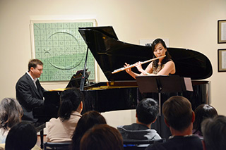  Concert series at the The Zimmerli Art Museum: Amy Tu (flute) and Yevgeny Morozov (piano) perform Fantasie Brillante on Themes from Bizet's Carmen. 